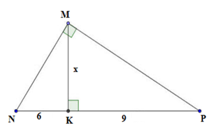 Tính giá trị của x trên hình vẽ 2 căn bậc hai của 6  B. căn bậc hai của 6 (ảnh 1)