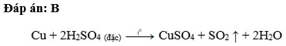 Axit sunfuric đặc nóng tác dụng với đồng kim loại sinh ra khí  CO2 SO2  SO3  H2S (ảnh 1)