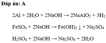 Có các chất đựng riêng biệt trong mỗi ống nghiệm sau đây: Al, Fe CuO, FeSO4, H2SO4 . Lần lượt cho dung (ảnh 1)