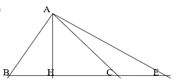 Cho tam giác ABC có diện tích là 150 m^2. Nếu kéo dài đáy BC ( về phía B ) 5 m thì diện tích tăng thêm là 35  (ảnh 1)