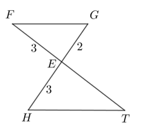 Tính x trong trường hợp sau biết rằng FG // HT : A. ET = 4,5 (ảnh 1)