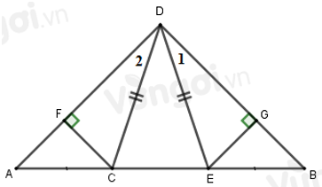 Cho hình vẽ sau với (D1)=(D2). Chọn câu sai