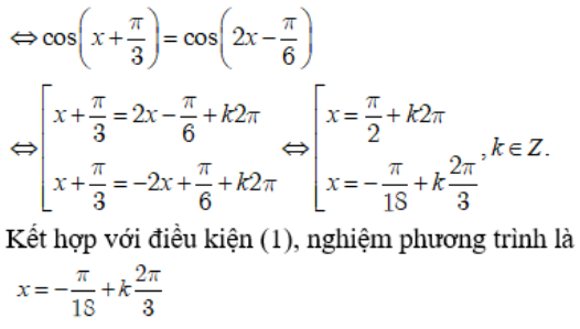 Giải phương trình sau: (1 - 2sinx)cosx / (1 + 2sinx)(1 - sinx) = căn(3) (ảnh 3)