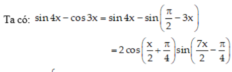 Tìm tập xác định của hàm số y= tan5x / sin4x - cos3x: A.R\{pi/10+kpi/5, k thuộc Z} B.R\{pi/2+k2pi, k thuộc Z} (ảnh 1)