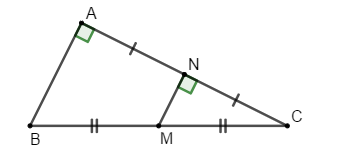 Cho hai điểm B và C cố định, lấy điểm A bất kì sao cho tam giác ABC vuông tại A. (ảnh 1)
