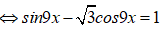 Tìm nghiệm dương nhỏ nhất x0 của 3sin3x - căn bậc hai của 3 cos9x =1+4sin^3 3x. A.x^0 =pi/2 B.x^0=pi/18 (ảnh 2)
