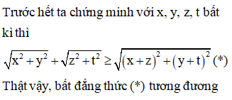 Với x; y; z là các số thực thỏa mãn x + y + z + xy + yz + zx = 6  P= căn(4+x^4) (ảnh 1)