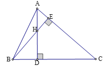 Cho tam giác nhọn ABC hai đường cao AD và BE cắt nhau tại H Biết HD : HA = 3 : 2. (ảnh 1)