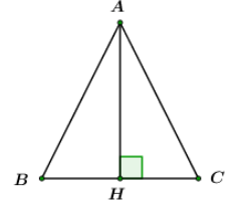 Một tam giác cân có đường cao ứng với đáy đúng bằng độ dài đáy Tính các góc của tam giác đó (ảnh 1)
