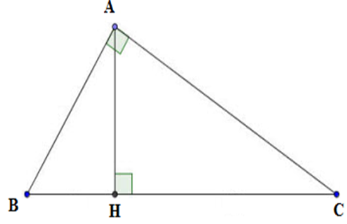 Cho hình vẽ sau: Chọn câu sai A. sinB=AH/AB  B. cosB=  AC/ BC  C. tanB= AC/ AB (ảnh 1)