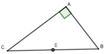Cho tam giác ABC vuông tại A, có AB = 5cm; AC = 12cm. Tính bán kính đường tròn ngoại tiếp tam giác ABC (ảnh 1)