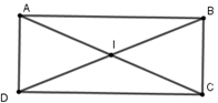 Cho hình chữ nhật ABCD có AB = 8cm, BC = 6cm. Tính bán kính đường tròn đi qua bốn đỉnh A, B, C, D (ảnh 1)