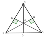 Cho tam giác đều ABC cạnh bằng a, các đường cao là BM và CN. Gọi D là trung điểm điểm cạnh BC (ảnh 1)