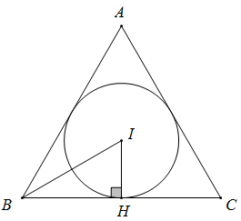 Gọi r và R lần lượt là bán kính đường tròn nội tiếp và ngoại tiếp của một tam giác đều. (ảnh 1)