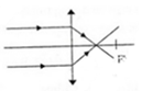Chiếu một chùm sáng song song vào thấu kính hội tụ, hình vẽ nào sau đây mô tả đúng đường truyền của tia sáng? (ảnh 4)