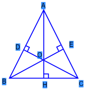 Hãy chỉ ra đáy và đường cao tương ứng của hình tam giác AOC: (ảnh 1)