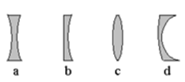 Tiết diện của một số thấu kính phân kì bị cắt theo một mặt phẳng vuông góc với mặt thấu kính được mô tả trong (ảnh 1)