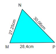 Cho hình tam giác MNP và hình chữ nhật (ảnh 1)