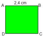 Cho hình vuông ABCD có số đo như hình vẽ . Tính chu vi hình vuông ABCD A. 9,5 cm (ảnh 1)