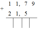 11, 79 + 21, 5 =  Thực hiện phép cộng như cộng các số tự nhiên. (ảnh 1)