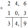 24, 6 + 10, 3 =  Ta có: Thực hiện phép cộng như cộng (ảnh 2)