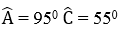 Tứ giác ABCD có AB = BC, CD = DA,góc B = 100 độ, gócD ̂= 70 độ. Tính (ảnh 5)