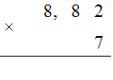 7 nhân 812 bằng 5684. Phần thập phân của số 8,12 có hai chữ số, ta dùng dấu phẩy tách ở tích ra hai chữ số  (ảnh 1)