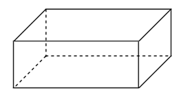 Hình trên là hình  A. Hình hộp chữ nhật  B. Hình lập phương C. Hình chữ nhật (ảnh 1)
