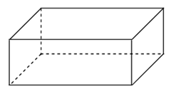 Hình trên là hình  A. Hình hộp chữ nhật   B. Hình lập phương   C. Hình chữ nhật (ảnh 1)