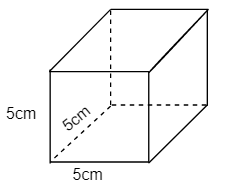 Cho hình lập phương có số đo như hình vẽ. Tính diện tích toàn phần của hình lập phương đó. A. 100cm^ 2   (ảnh 1)