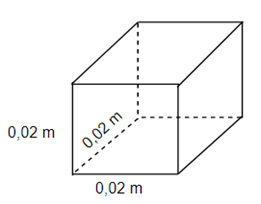 Cho hình lập phương có số đo như hình vẽ. Vậy thể tích hình lập phương đó là: … cm^ 3 (ảnh 1)