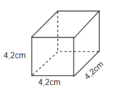  Cho hình lập phương có số đo như hình vẽ Tính diện tích toàn phần của hình lập phương đó. (ảnh 1)