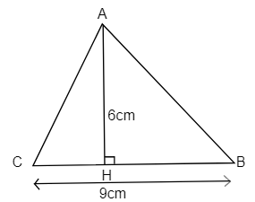 Cho tam giác ABC có số đo như hình vẽ. Tính diện tích tam giác ABC. A. 25cm^ 2  (ảnh 1)
