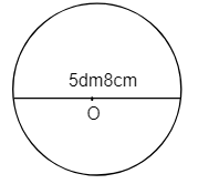  Cho hình tròn như hình vẽ. Tính diện tích  của hình tròn đó.  A. 2540,74cm^ 2   B. 2640,74cm^ 2  (ảnh 1)