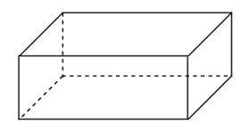Điền đáp án đúng vào ô trống: Hình trên là hình  A. Hình hộp chữ nhật B. Hình lập phương (ảnh 1)
