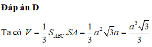 Cho hình chóp S.ABCD có đáy ABCD là hình chữ nhật, AB=a, AD=2a (ảnh 1)