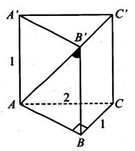 Cho hình lăng trụ đứng ABC.A’B’C’ có đáy ABC là tam giác vuông tại B (ảnh 2)