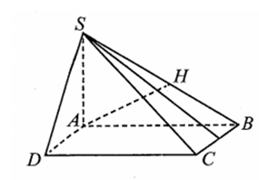 Cho hình chóp S.ABCD có đáy là hình vuông cạnh căn bậc hai của ba a (ảnh 1)