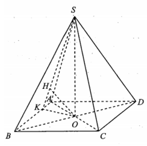 Cho hình chóp S.ABCD có đáy ABCD là hình thoi tâm O (ảnh 1)