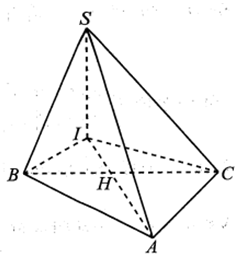 Cho hình chóp tam giác có đáy là một tam giác vuông cân (ảnh 1)