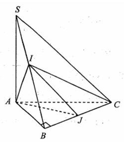 Cho hình chóp S.ABC có đáy là tam giác ABC vuông cân tại B, BC=2a (ảnh 1)
