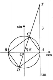 Diện tích của đa giác tạo bởi các điểm trên đường tròn lượng giác (ảnh 1)