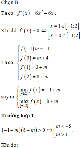 Cho hàm số y = f(x) = 2x^3-3x^2+m+4. Gọi S là tập hợp tất cả các giá (ảnh 1)