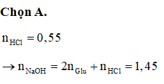 Cho 0,45 mol H2NC3H5(COOH)2 (axit glutamic) vào 275 ml (ảnh 1)