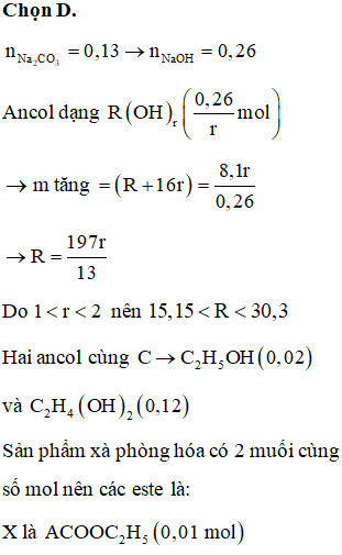 X, Y, Z là ba este đều mạch hở và không chứa nhóm chức khác (ảnh 1)