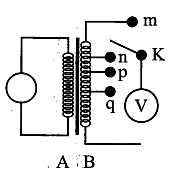 Khảo sát thực nghiệm một máy biến áp có cuộn sơ cấp A và cuộn  (ảnh 1)