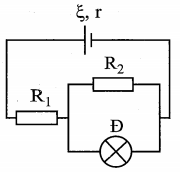 Cho mạch điện có sơ đồ như hình vẽ: epsilon = 12 V (ảnh 1)