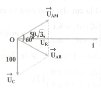 Mạch điện xoay chiều nối tiếp AMB có tần số 50Hz. AM chứa L (ảnh 1)