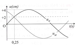 Sóng ngang có tần số f truyền trên một sợi dây đàn hồi rất dài (ảnh 1)