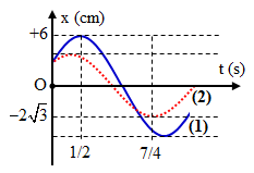 Cho hai chất điểm dao động điều hòa cùng tần số, đồ thị li độ (ảnh 1)
